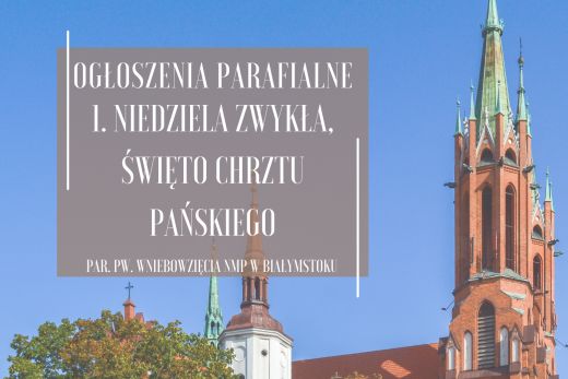 1. Niedziela Zwykła, Święto Chrztu Pańskiego